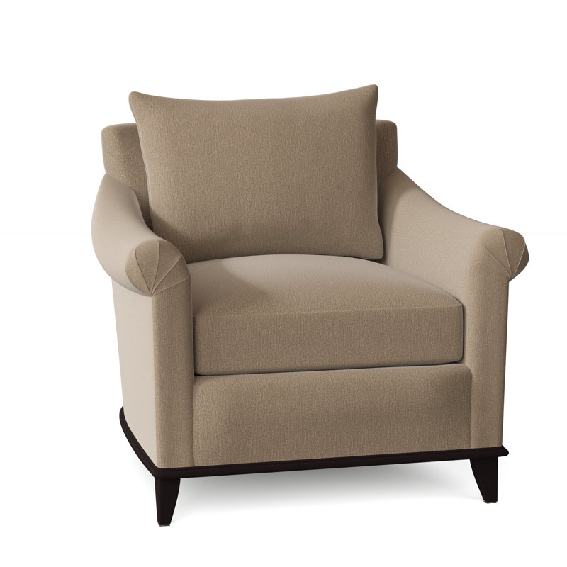 Drake Armchair Chair with Ottoman, Vintage Ebony, Elise Harbor