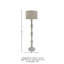 Lampe sur pied traditionnelle 62 po Ogden