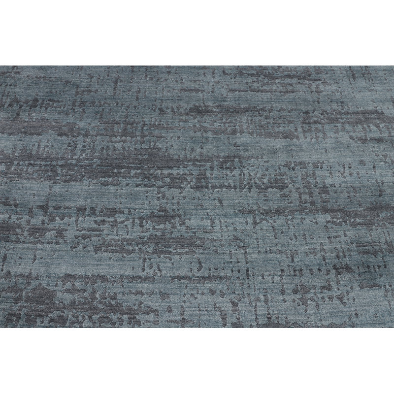Area Rug in Dark Blue, Rectangle 10' x 14'