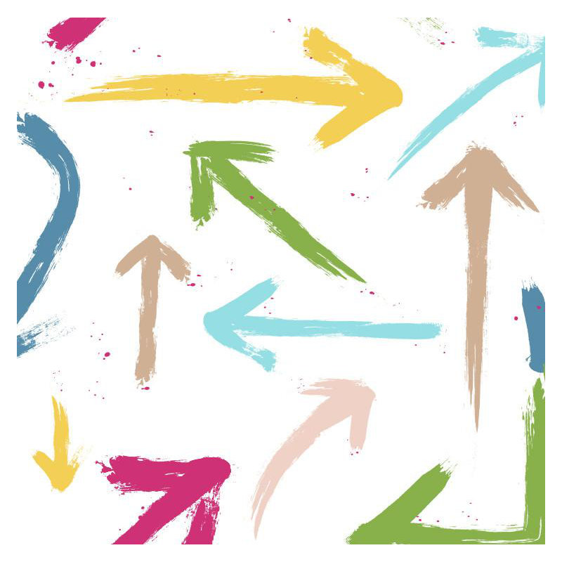 Arrows Abstract Wallpaper Roll by Jamie Graney, Multi
