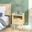 Alleane 40cm W Manufactured Wood Bedside Table