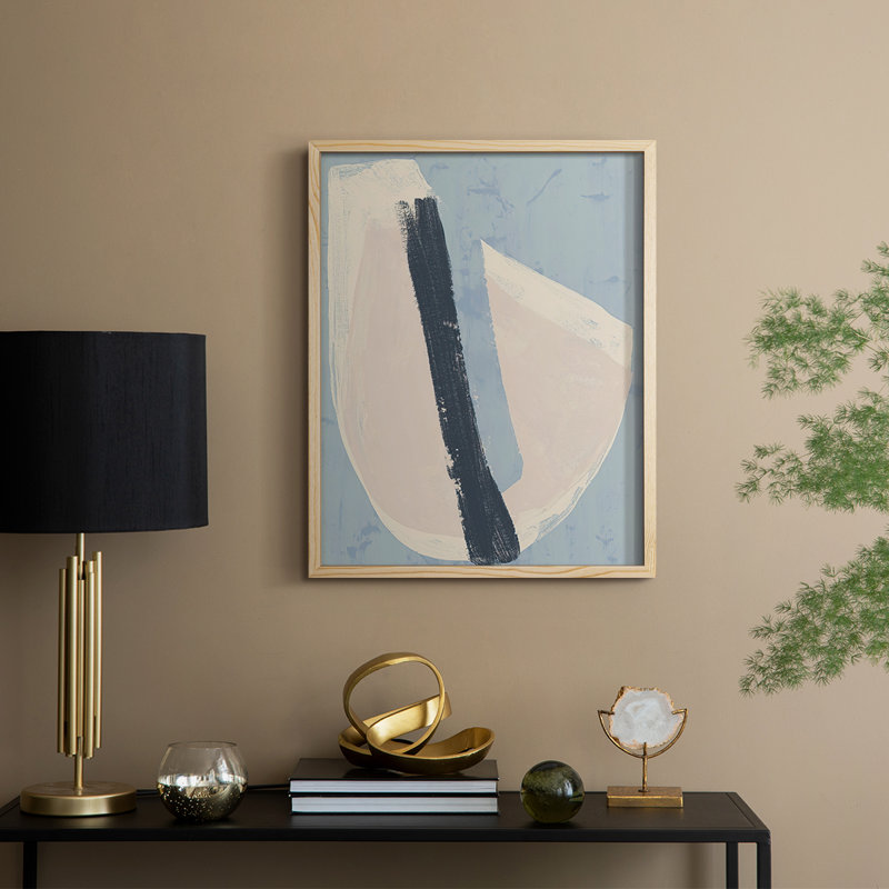Paper Slice II Framed Print - Solid Wood, 30" H x 24" W
