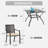 Salem 4 - Person Patio Dining Set with Rectangular Table , Cushions Included