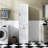 Laundry Cabinet With 1 Storage Cabinet And 1 Drawer