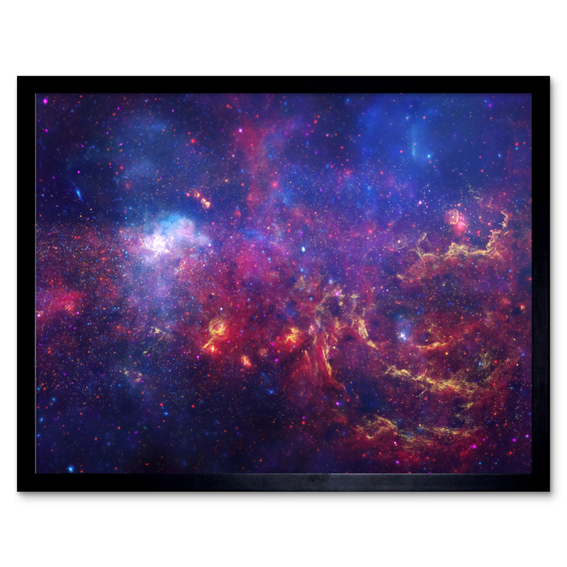 Hubble Space Telescope Center Region Milky Way Galaxy - Single Picture Frame Print