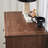 Brown Solid Wood Accent Cabinet