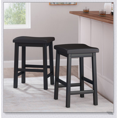 POMEROY 24IN SADDLE STOOL with Ergonomic Design and Sturdy Construction, Perfect for Kitchen and Bar Areas.