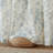 Neacsa Linen Semi Sheer Peony Flower Patterned Rod Pocket Curtain Pair-38675487-27720682