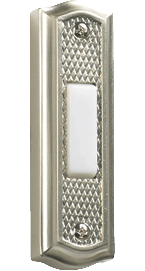 Satin Nickel Door Chime Button Charlton Home®