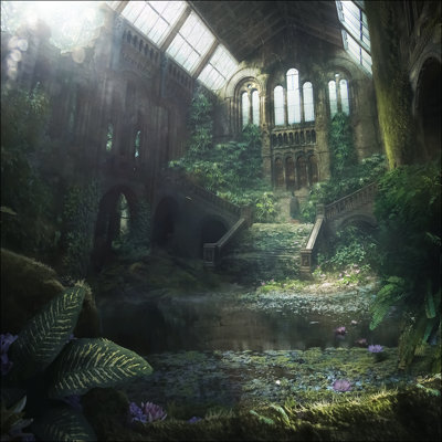 Lost Space IV - No Frame Art Prints on Float Glass