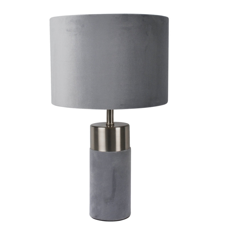 Koby Metal Table Lamp, Grey/Silver, Grey