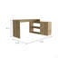 Bureau en L, armoire à une porte, deux tablettes ouvertes, deux tablettes intérieures,-1107536272