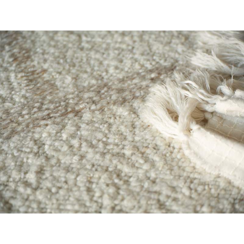 Kokomo Flatweave Wool Area Rug in Beige, Rectangle 12' x 15'