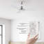 Ventilateur de plafond 52 po à 3 pales en cristal DEL avec télécommande et ensemble d'éclairage inclus Friedmut