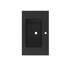 BB02-30-109, lavabo intégré à surface solide sans drain ni robinet, couleur noir mat