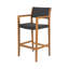 Tabouret en osier et bois Genesee