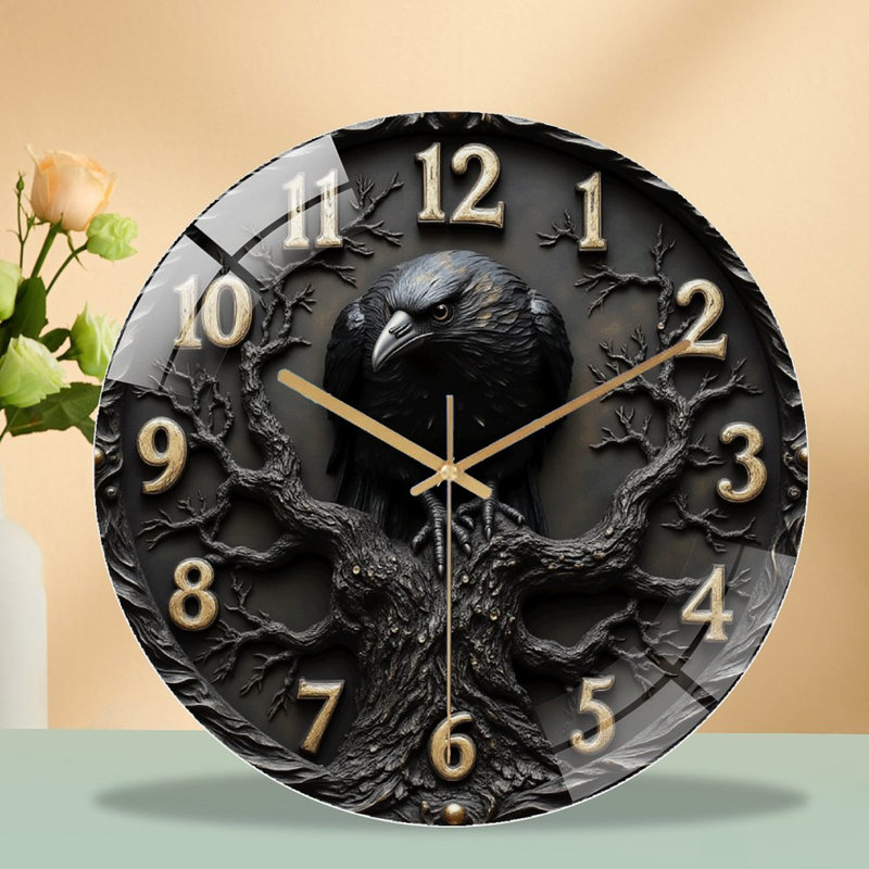 Horloge murale Raven