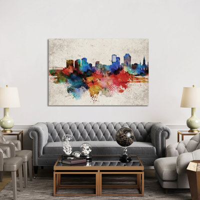 New Orleans Abstract - Wrapped Canvas Print