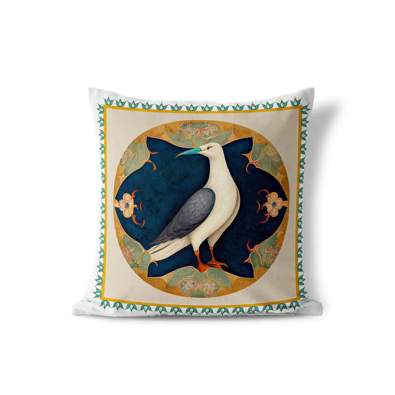Coussin décoratif intérieur / extérieur Albatros, 16 po x 16 po