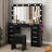 10-Drawer Makeup Vanity Desk with Large Mirror-220057267