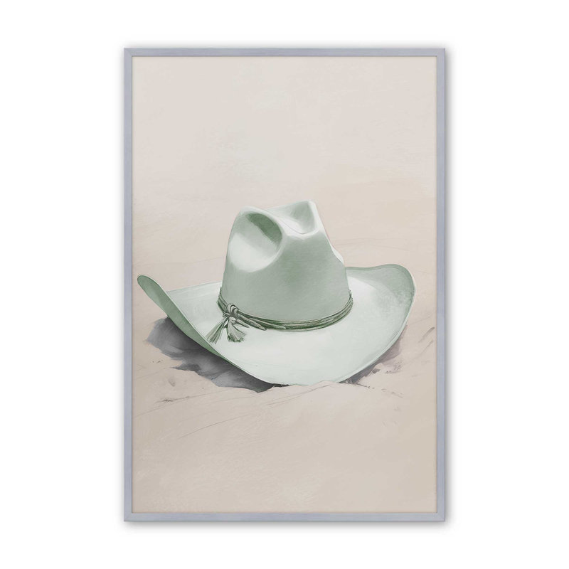 Imprimé Cowboy Essentials en vert II, H 15,25 po x l 12,25 po, Chrome poli
