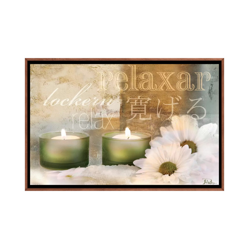"Relaxation I" par Patricia Pinto, impression d’art graphique, H 32 po x l 48 po x P 1,5 po, Cadre bois classique