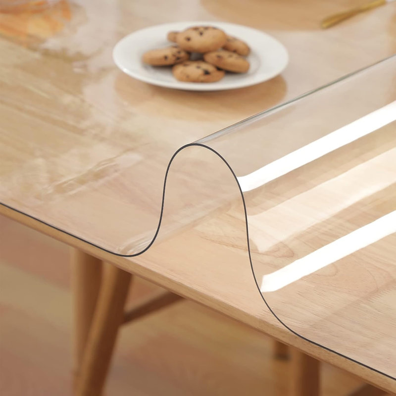 Clear Transparent Cover Table Top Protector for Dining Room Tables 80x120cm Thick 2mm