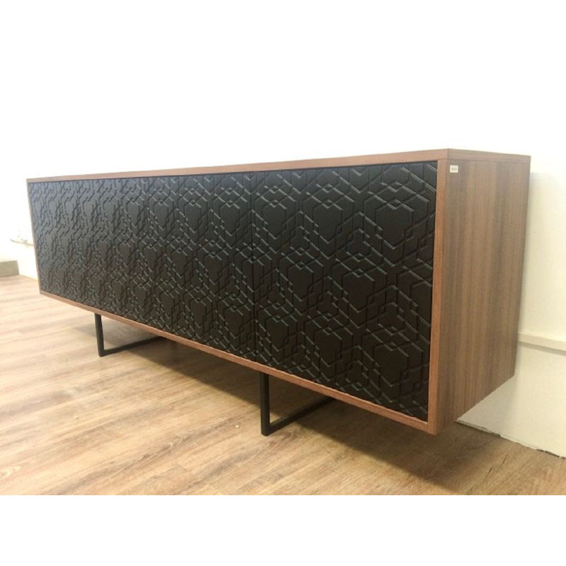 Largo 204cm Sideboard, Black/Walnut