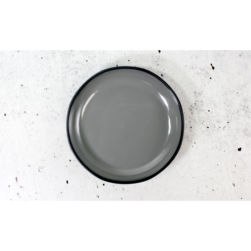 Marl 28cm Melamine Dinner Plate, Grey
