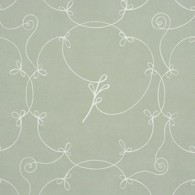 Schumacher X Backdrop Broderie Wallpaper