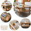 Table rectangulaire en bois massif Burlywood-1186852231