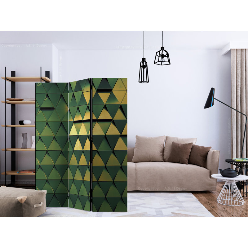 Giligia 172cm H Folding Room Divider, 3