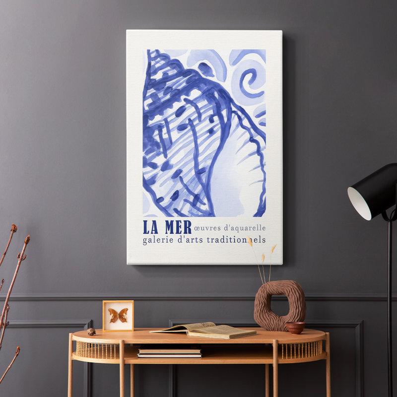 Affiche d'exposition «La Mer» I -Gallery Wraraped Cavas, H 18 po x l 12 po