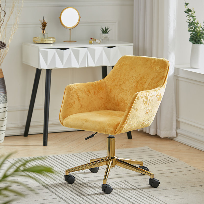Aeliana Desk Chair, Yellow