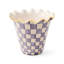 Plum Check Ceramic Garden Pot-492461379