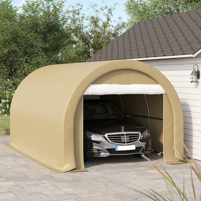Outsunny 10' X 16' Carport, Beige