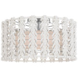 Catania 17" Flush Mount With Cream Braided Rope