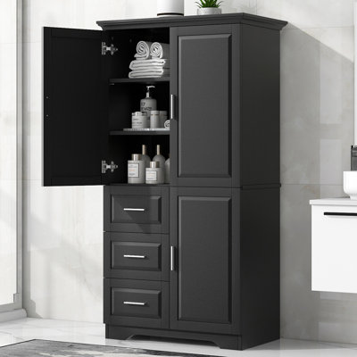 Freestanding Bathroom Cabinet With 3 Drawers