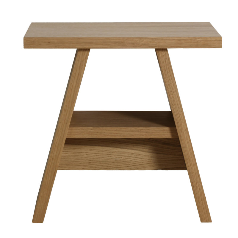 Mikkelsen 45cm W Manufactured Wood Bedside Table, Oak