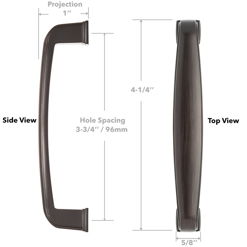 Handle Pull Multipack, Oil Rubbed Bronze, 3 3/4"