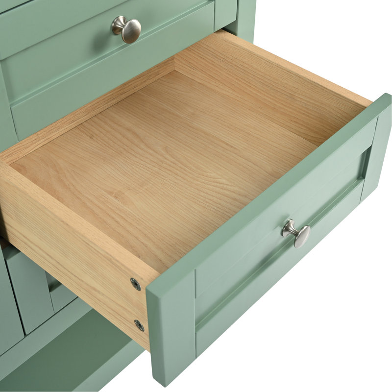 Meuble-lavabo moderne sans lavabo, armoire autoportante de 36 po avec 2 tiroirs et portes de rangement en bois massif, préparation