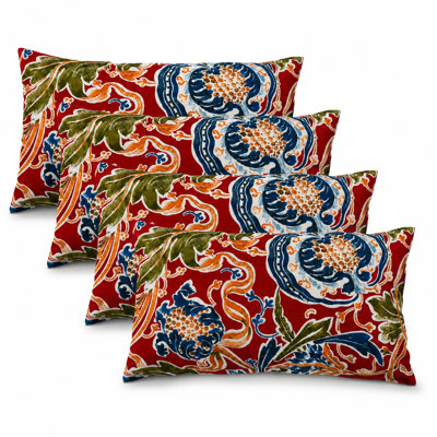Coussin lombaire d'extérieur avec insertions et fermeture à glissière