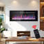 Foyer électrique mural 40 "encastré avec télécommande 40", minuterie 8H, couleur et luminosité réglables-1129263453