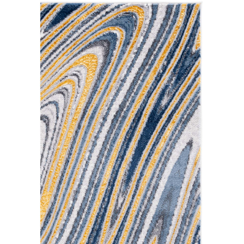 Tapis abstrait Lummie Performance Performance, Rectangle 5 pi 3 po x 7 pi 6 po
