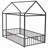 Metal Bed House Bed Frame With Fence-129610187-129610188