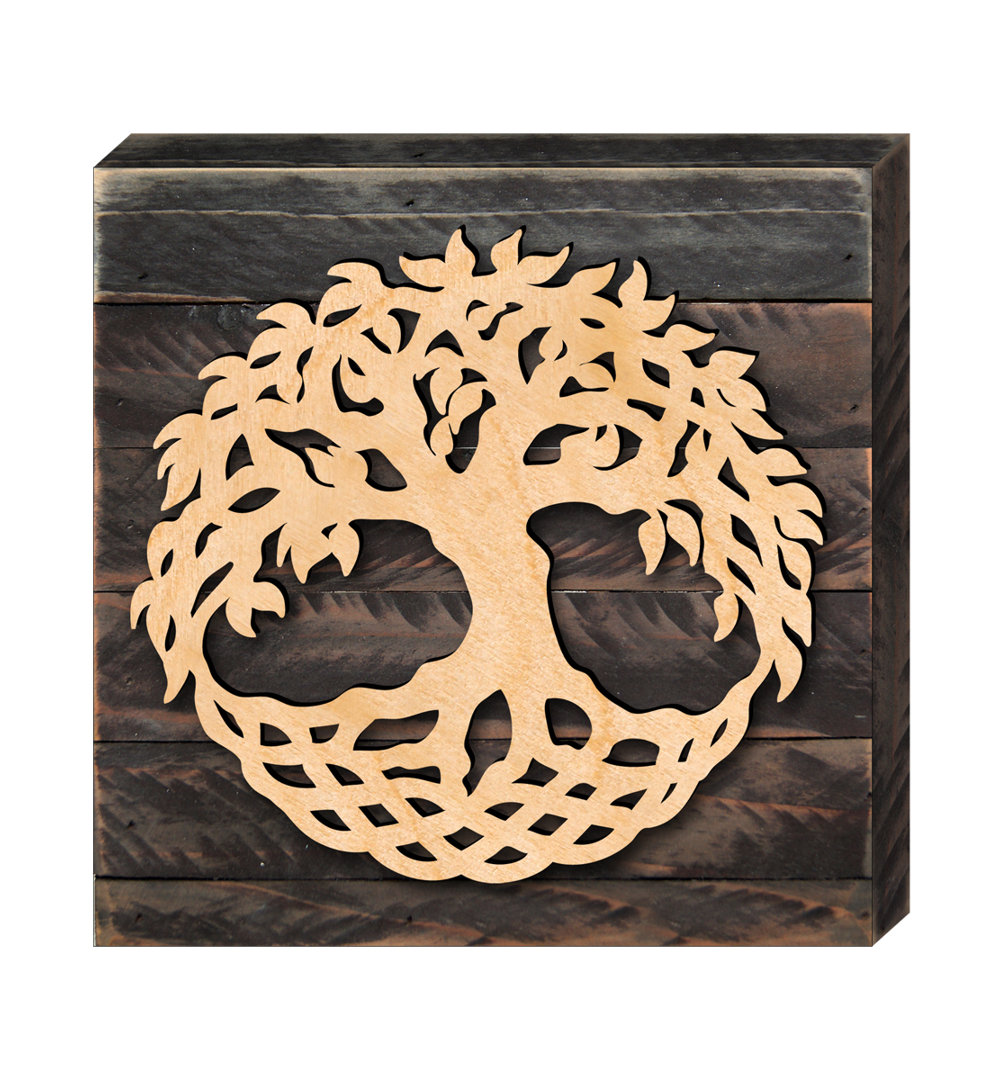 Handmade Traditional Landscape & Nature Wall Decor on Wood World Menagerie