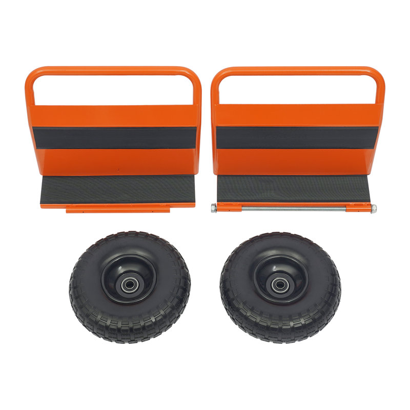 Panel Dolly With 10-Inch Tires, Orange