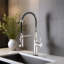 Robinet de cuisine tactile avec douchette extractible-110958455