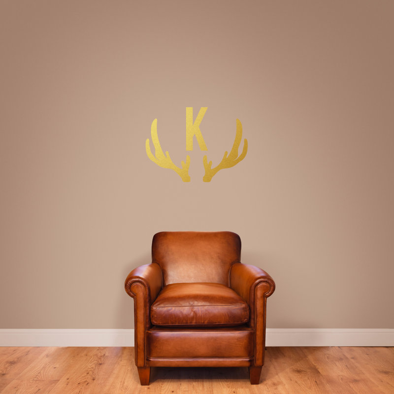Text & Numbers Wall Decal, Yes, Gold