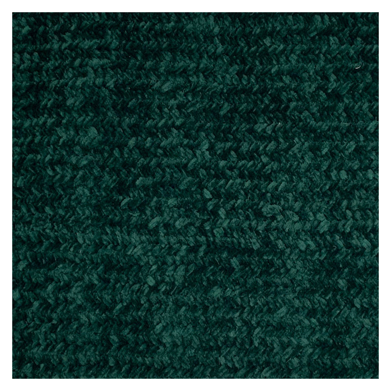 Tapis tressé en chenille de polyester Orlowski - vert émeraude, Ovale 30 po x 50 po